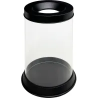Grande poubelle transparente