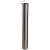Cendrier colonne forme inox brossé 4 litres