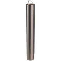 Cendrier colonne forme inox brossé 4 litres