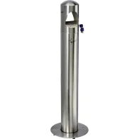 Cendrier colonne inox brossé 4 litres