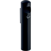 Cendrier colonne murale inox noir anti-vandalisme 5 litres