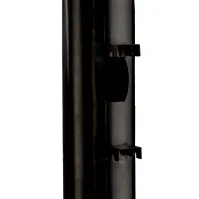 Cendrier colonne murale inox noir