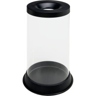 Corbeille anti-feu transparente sécurité tri efficace