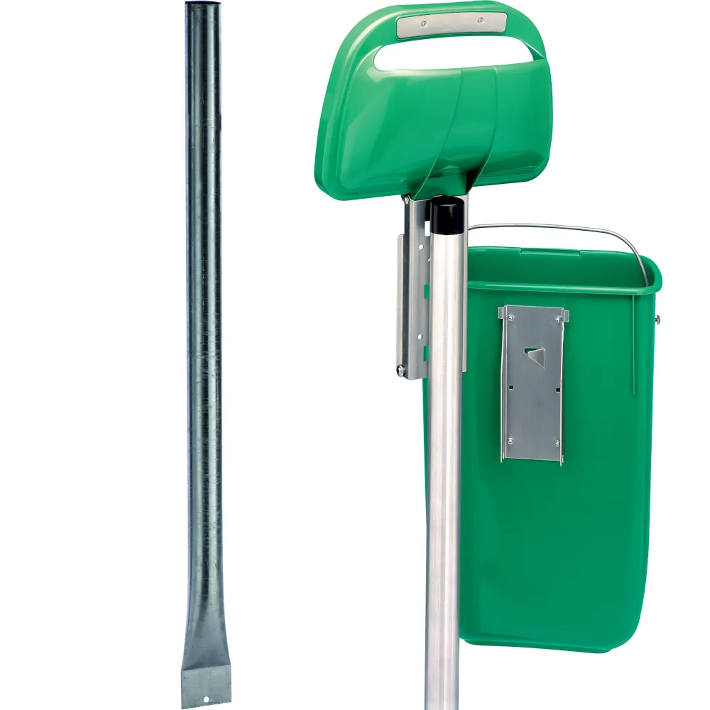 Poteau de corbeille classique d'espace vert murale Poteau de corbeille classique d'espace vert murale