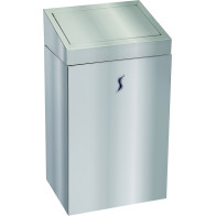 Poubelle sanitaire 25 litres couvercle basculant inox