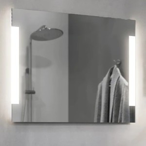 Miroir LED disposée en haut, en bas ou sur les cotés