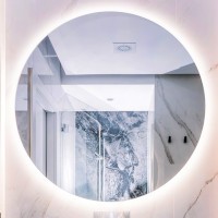 Miroir cylindrique et miroir rond lumineux LED