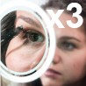 Miroir agrandissant X 3 avec led