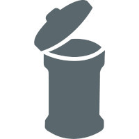 Symbole poubelle