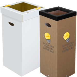 Poubelle en carton